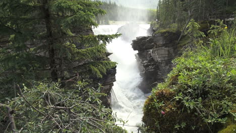 Canadá,-Alberta,-Athabasca-Falls-En-Gorge-S