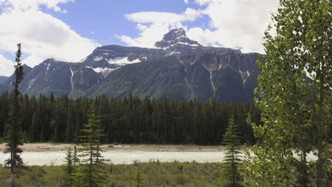 Canada-Icefields-Parkway-Needle-Peak-in-distance