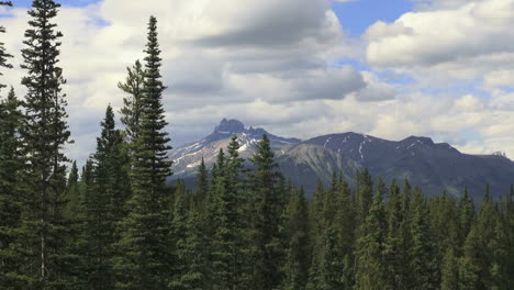 Canada-Alberta-view-of-mountains-and-forest.