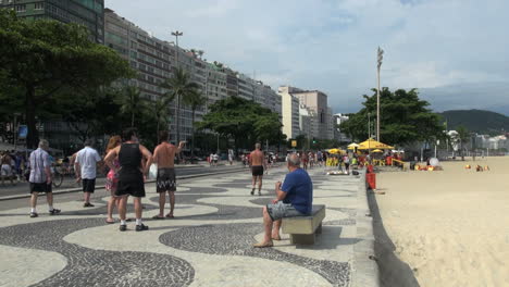 Rio-De-Janeiro-Copacabana-Strand-Gehweg