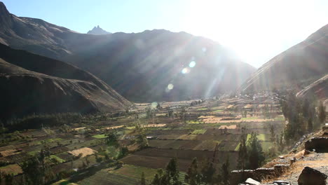 Peru-Sacred-Valley-floor-with-fields-and-sun-rays-5