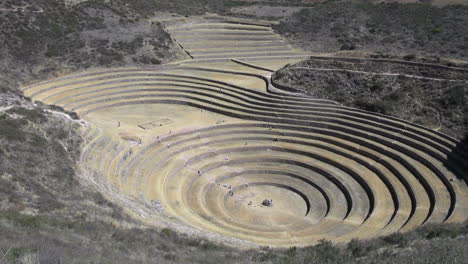 Peru-Muräne-Landwirtschaftliche-Terrassen-Aussicht