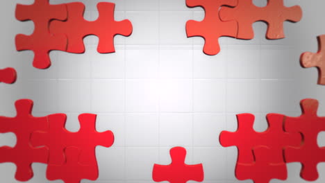 Bewegung-Rote-Puzzleteile-Abstrakten-Hintergrund