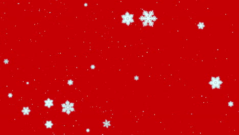 White-snowflakes-and-stars-and-abstract-bokeh-particle-2