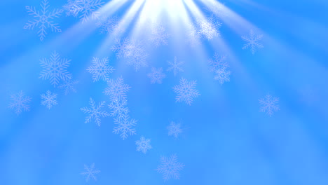 White-snowflakes-and-stars-and-abstract-bokeh-particles-falling-1