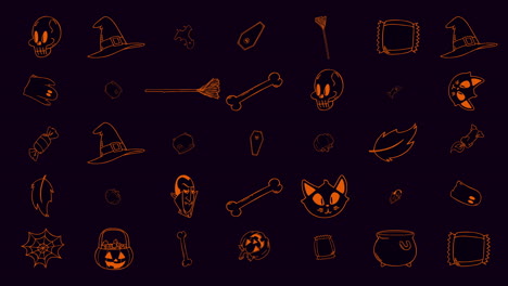 Halloween-background-animation-with-pumpkins-10
