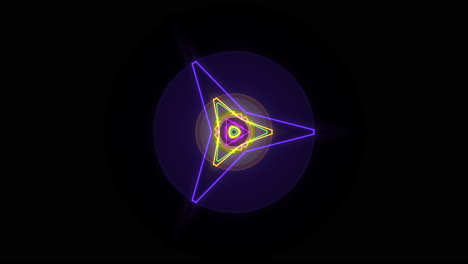 Bewegung-Bunte-Neon-Geometrische-Form-Im-Raum-18