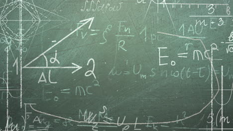 Closeup-mathematical-formula-and-elements-on-blackboard-2