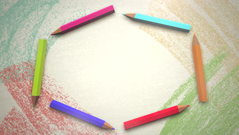 Closeup-of-kids-background-with-colourful-pencils-4