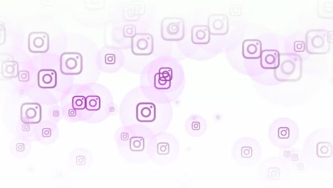 Iconos-De-Movimiento-De-La-Red-Social-Instagram-Sobre-Fondo-Simple