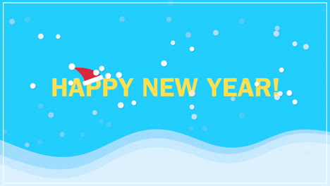 Happy-New-Year-text-on-snow-background-1