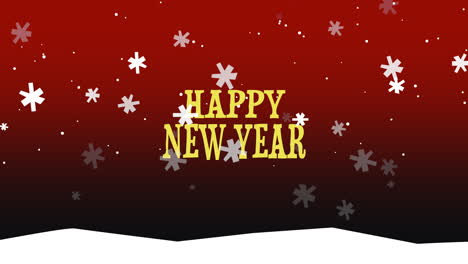 Happy-New-Year-text-on-snow-background-4