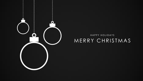 Merry-Christmas-text-with-white-balls-on-black-background