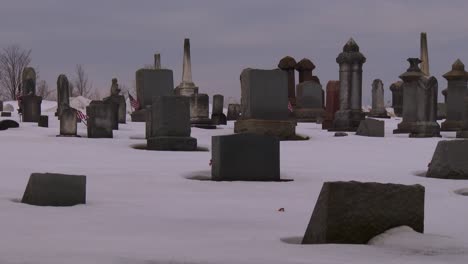 A-traditional-cemetery-in-the-snow
