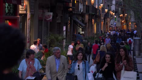 Nighttime-in-Barcelona-Spain