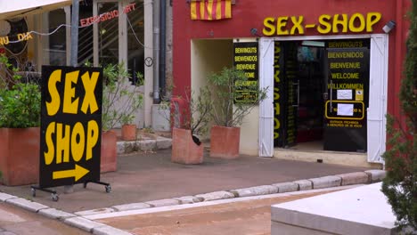A-sex-shop-advertises-its-wares
