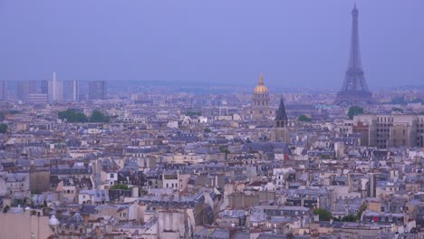 High-angle-view-over-the-city-of-Paris