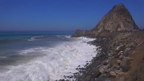 Large-waves-crash-along-a-California-beach-near-Malibu-1