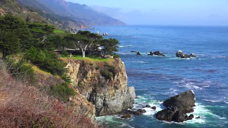 High-angle-view-of-the-rugged-coastline-along-California-Highway-One-5
