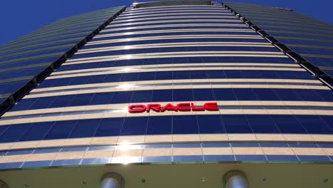 Establecimiento-De-Tiro-De-La-Sede-De-Oracle-En-Silicon-Valley,-California.