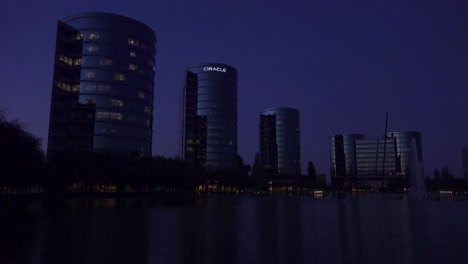 Establishing-shot-of-Oracle-Headquarters-in-Silicon-Valley-California-at-night-2