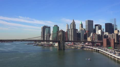 The-Brooklyn-Bridge-East-River-and-FDR-parkway-on-a-clear-sunny-day-in-New-York-City-7