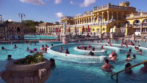 An-establishing-shot-of-a-beautiful-old-bath-and-spa-in-Budapest-Hungary