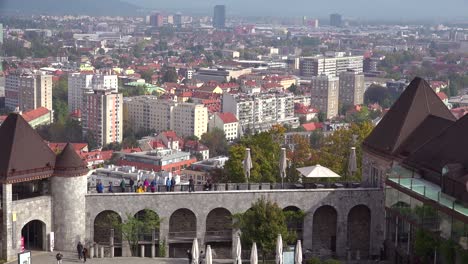 High-angle-establishing-shot-of-Ljubljana-the-capital-of-Slovenia-5