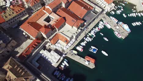 Aerial-tilt-up-view-over-the-old-city-of-Dubrovnik-Croatia-1