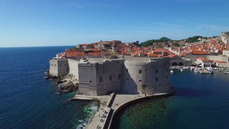 Aerial-view-over-the-old-city-of-Dubrovnik-Croatia-3