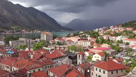 The-town-of-Kotor-on-the-shores-of-Boka-Bay-Montenegro--1