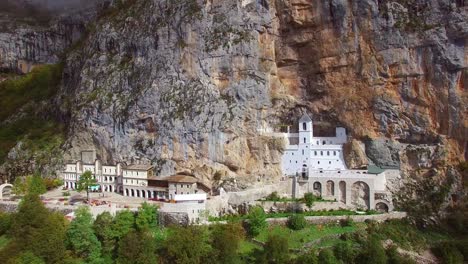 Beautiful-aerial-of-the-Ostrog-monastery-in-Montenegro-1
