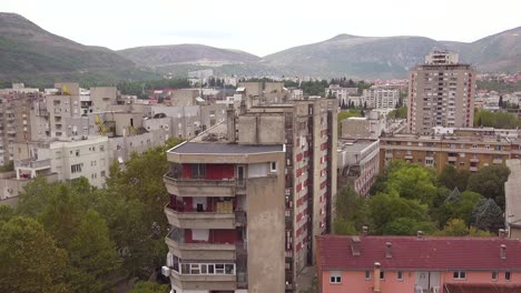 Old-buildings-and-apartments-define-the-skyline-of-Mostar-in-Bosnia-3