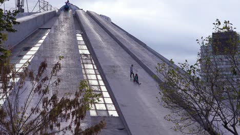 An-abandoned-pyramid-is-a-vestige-of-a-Communist-era-in-downtown-Tirana-Albania-2