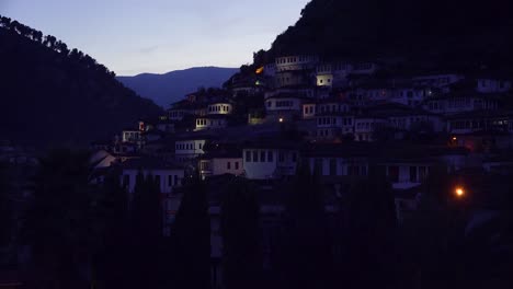 Night-view-of-ancient-houses-on-the-hillside-in-Berat-Albania-1