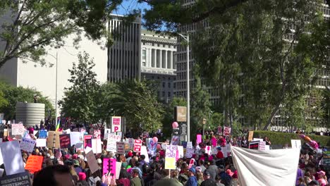 Hunderttausende-Marschieren-Und-Tragen-Schilder,-Um-Gegen-Die-Präsidentschaft-Von-Donald-Trump-In-Der-Innenstadt-Von-Los-Angeles,-Kalifornien,-Zu-Protestieren-2