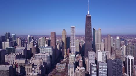 Antena-De-Alto-ángulo-Del-Centro-De-Chicago,-Illinois-1