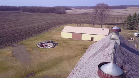 Aerial-over-a-rural-barn-which-says-Thank-You-Farmers-2