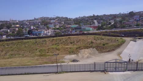 An-aerial-over-the-border-wall-fence-separating-the-US-from-Mexico-and-San-Diego-from-Tijuana