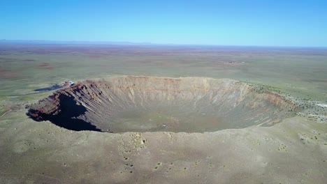 Amazing-aerial-over-Meteor-Crater-Arizona