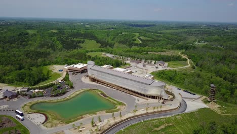 An-aerial-over-a-replica-of-Noah's-Ark-at-the-Ark-Encounter-theme-park-in-Kentucky-1