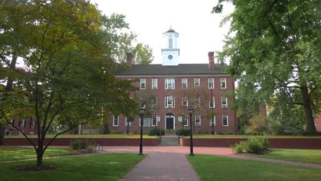 Panning-shot-of-generic-college-campus-Ohio-University