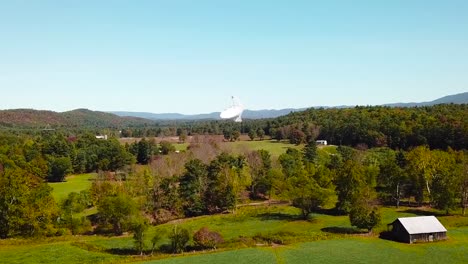 Aerial-of-the-Green-Bank-Observatory-readio-telescope-in-West-Virginia