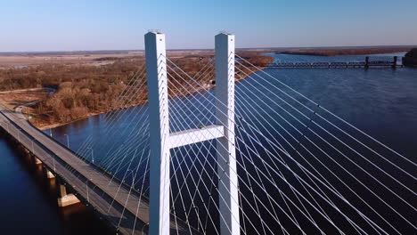 Aerial-of-a-suspension-bridge-crossing-the-Mississippi-River-near-Burlington-Iowa-suggests-American-infrastructure-1