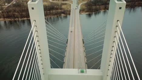 Aerial-of-a-suspension-bridge-crossing-the-Mississippi-River-near-Burlington-Iowa-suggests-American-infrastructure-7