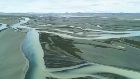 Aerial-of-the-outwash-pattern-and-flow-of-a-glacial-river-in-a-remote-highland-region-of-Iceland-3