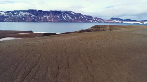 Beautiful-aerial-over-a-massive-caldera-in-the-Askja-region-of-Iceland-desolate-highlands-3