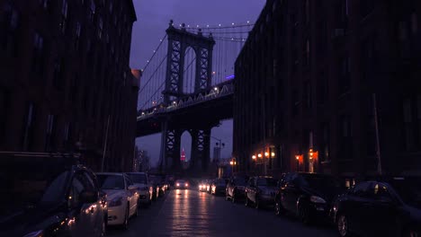 A-nice-view-of-a-Brooklyn-New-York-street-with-the-Bridge-background-and-apartments-foreground-1