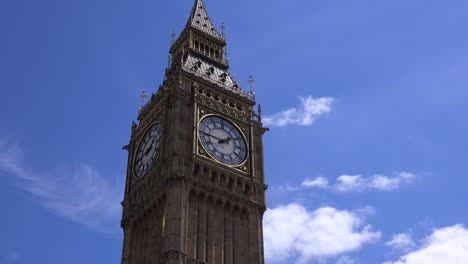 Lapso-De-Tiempo,-Establecimiento,-Tiro,-De,-Big-Ben,-Londres,-Inglaterra