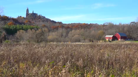 Nice-establishing-shot-of-Holy-Hill-a-remote-monastery-in-rural-Wisconsin